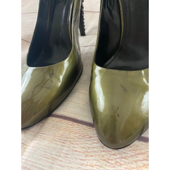 Burberry Women's Dark Nickel Patent Raised Dot Pumps - 41 (US 11) - Picture 3 of 13